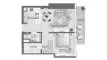 1 dormitorio Apartamento plano «1BR», DWTN Residences
