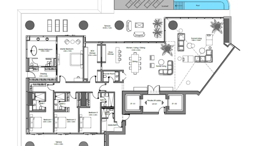 Appartement de 3 chambres à Business Bay, UAE No. 233 № 12