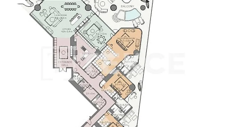 Appartement de 4 chambres à Business Bay, UAE No. 129 № 1