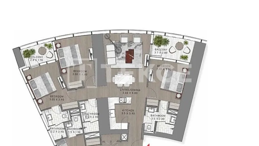 Penthouse de 5 chambres à Business Bay, UAE No. 110 № 21