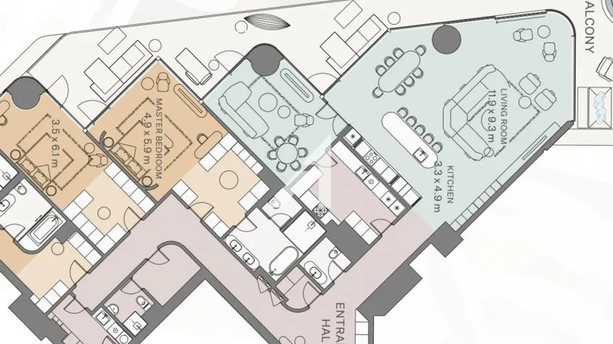 Appartement de 3 chambres à Business Bay, UAE No. 202 № 5