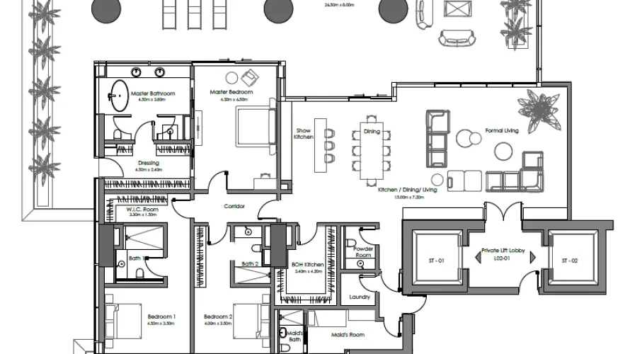 Appartement de 3 chambres à Business Bay, UAE No. 233 № 11