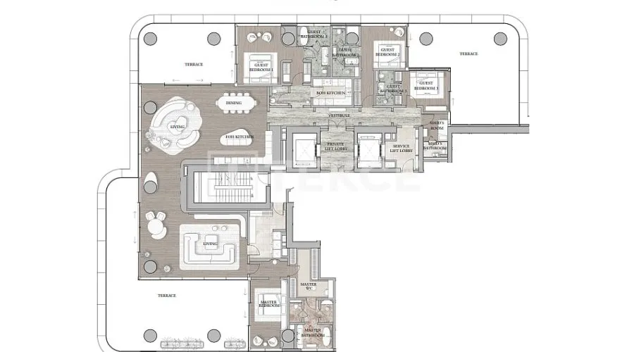 Appartement de 2 chambres à Business Bay, UAE No. 267 № 1