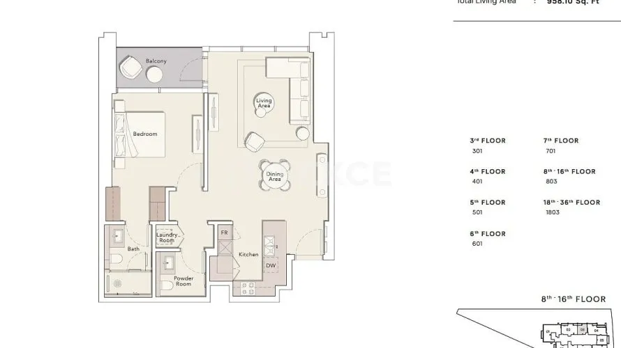 4 bedrooms apartment for sale , Business Bay, Dubai, UAE No. 216 № 18